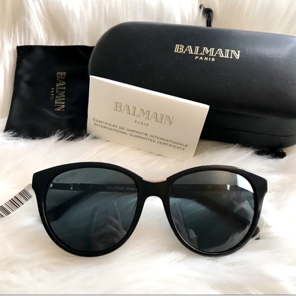 NWT Balmain Black classic sunglasses